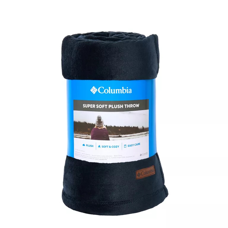 columbia plush throw