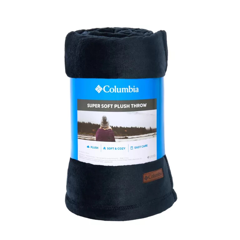 columbia plush throw