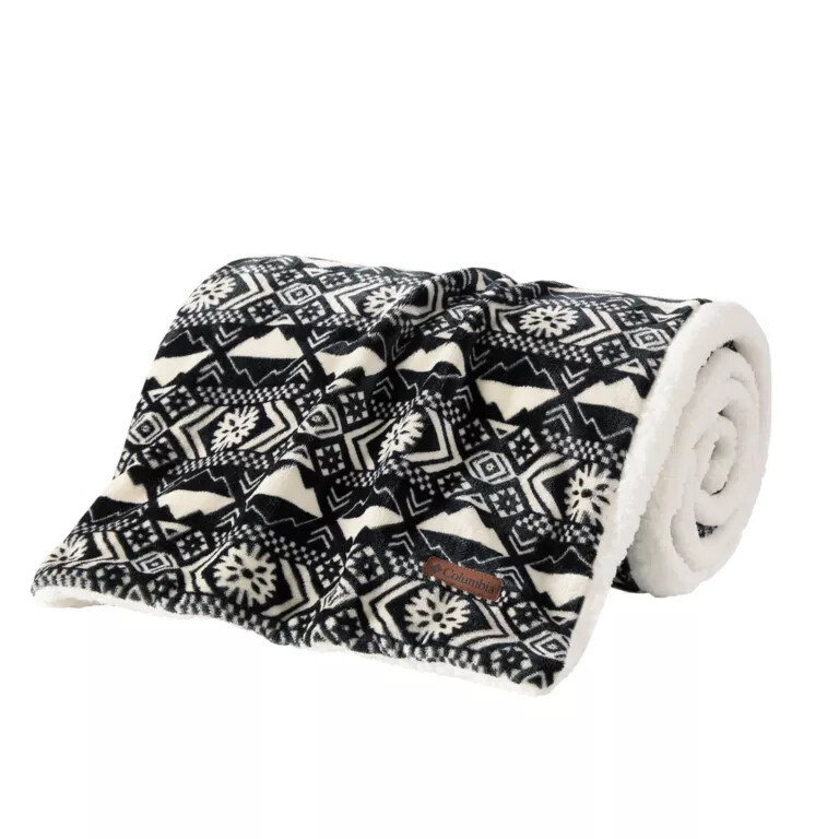 cozy sherpa plush throw