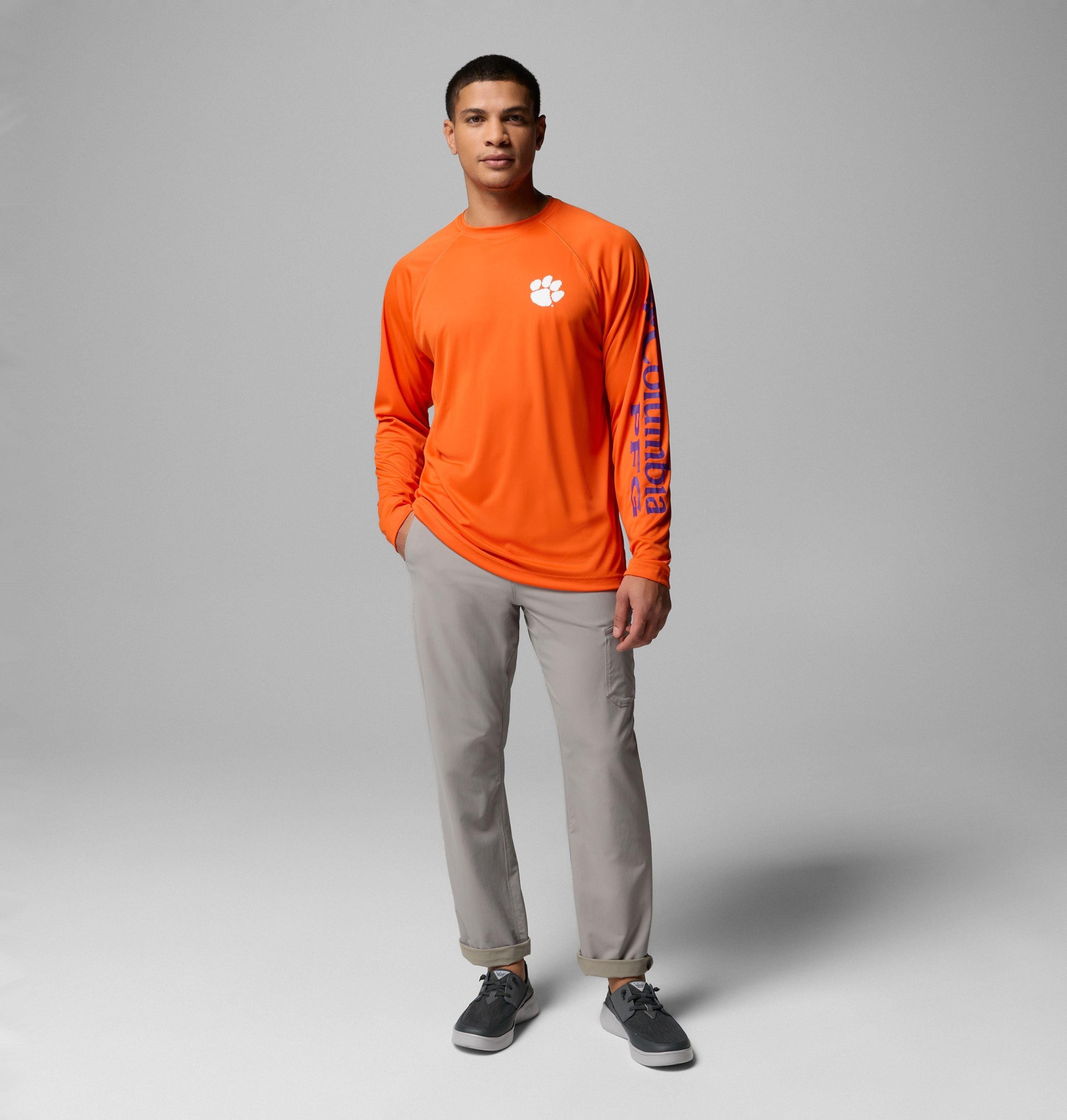léine fada muinchille pfg choláisteach fir - clemson