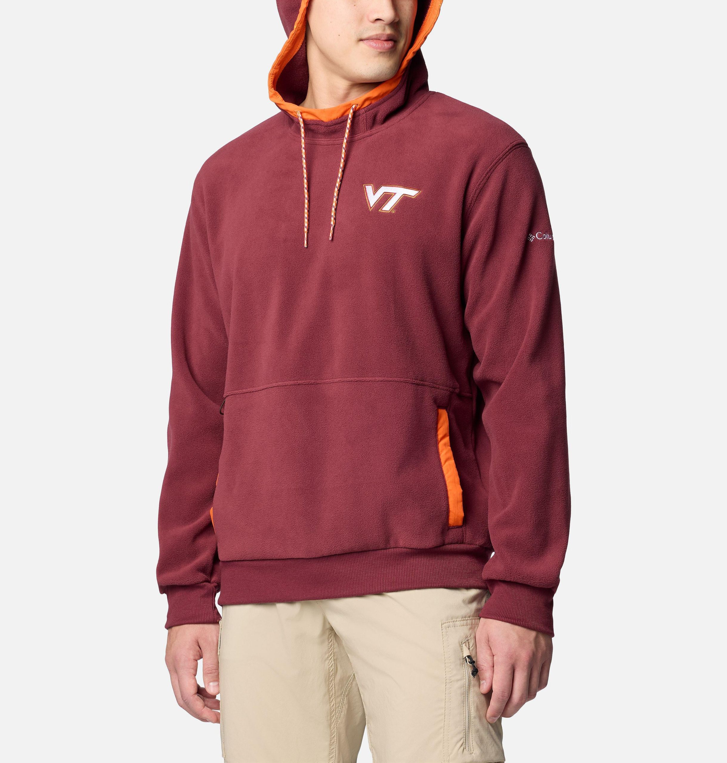 hoodie lomra flanker coláisteach fir - virginia tech