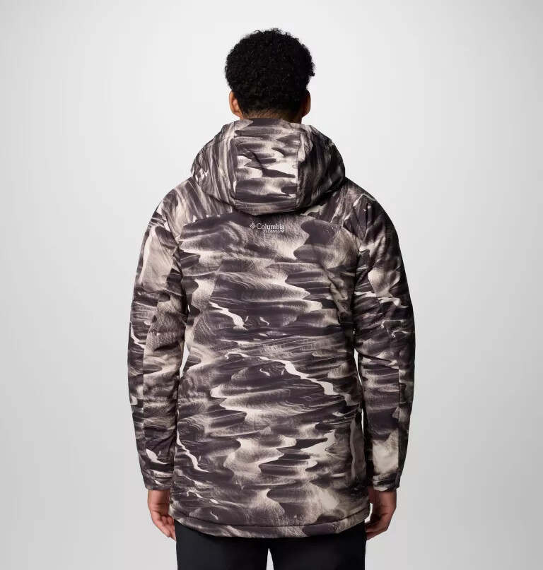 men winter district iii printed jacket