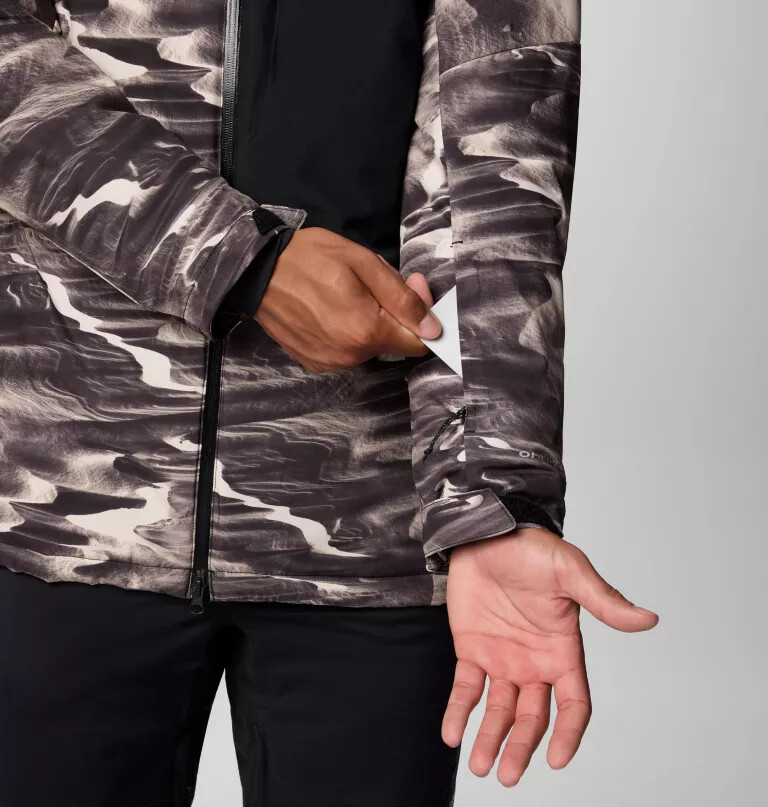 men winter district iii printed jacket