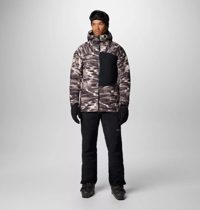 men winter district iii printed jacket