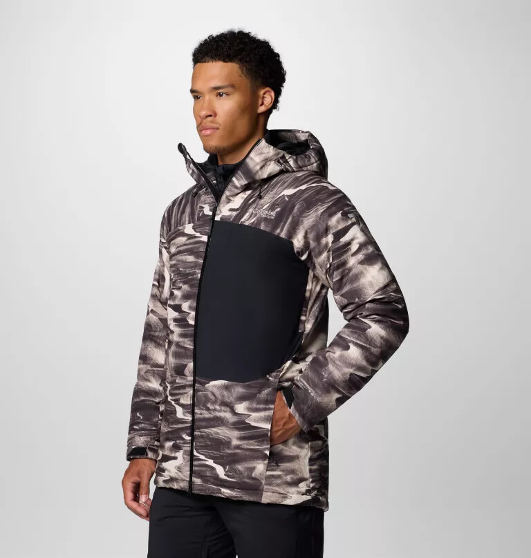 men winter district iii printed jacket