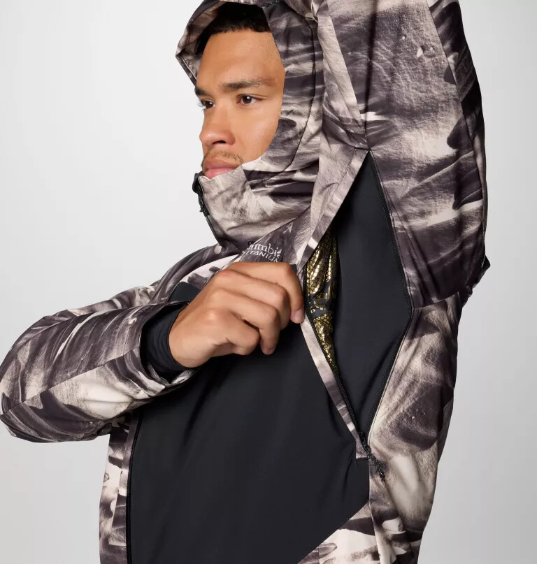 men winter district iii printed jacket