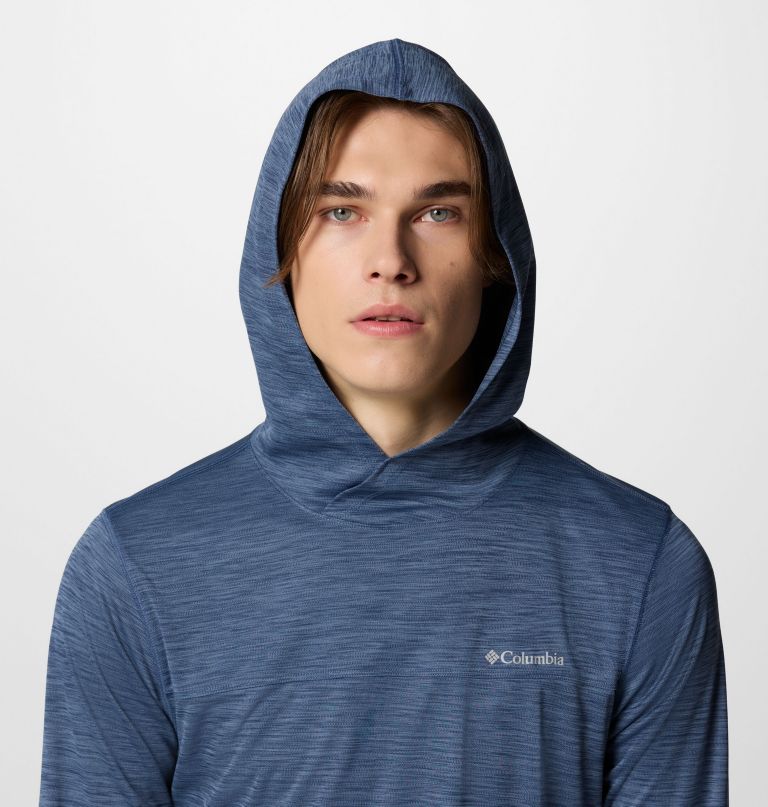 men sage peak knit hoodie