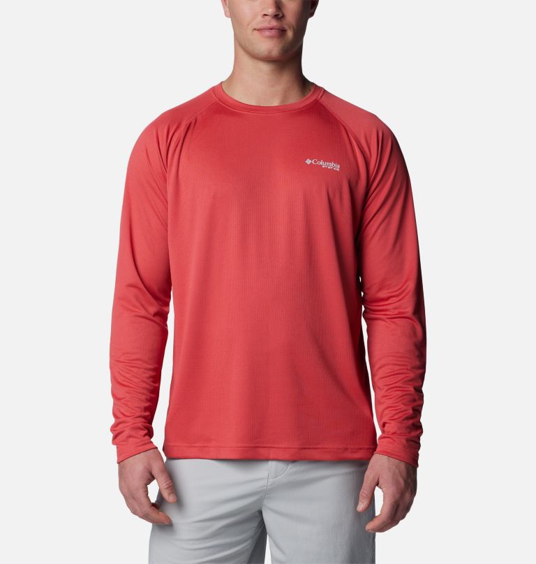 men pfg solar stream long sleeve shirt - tall