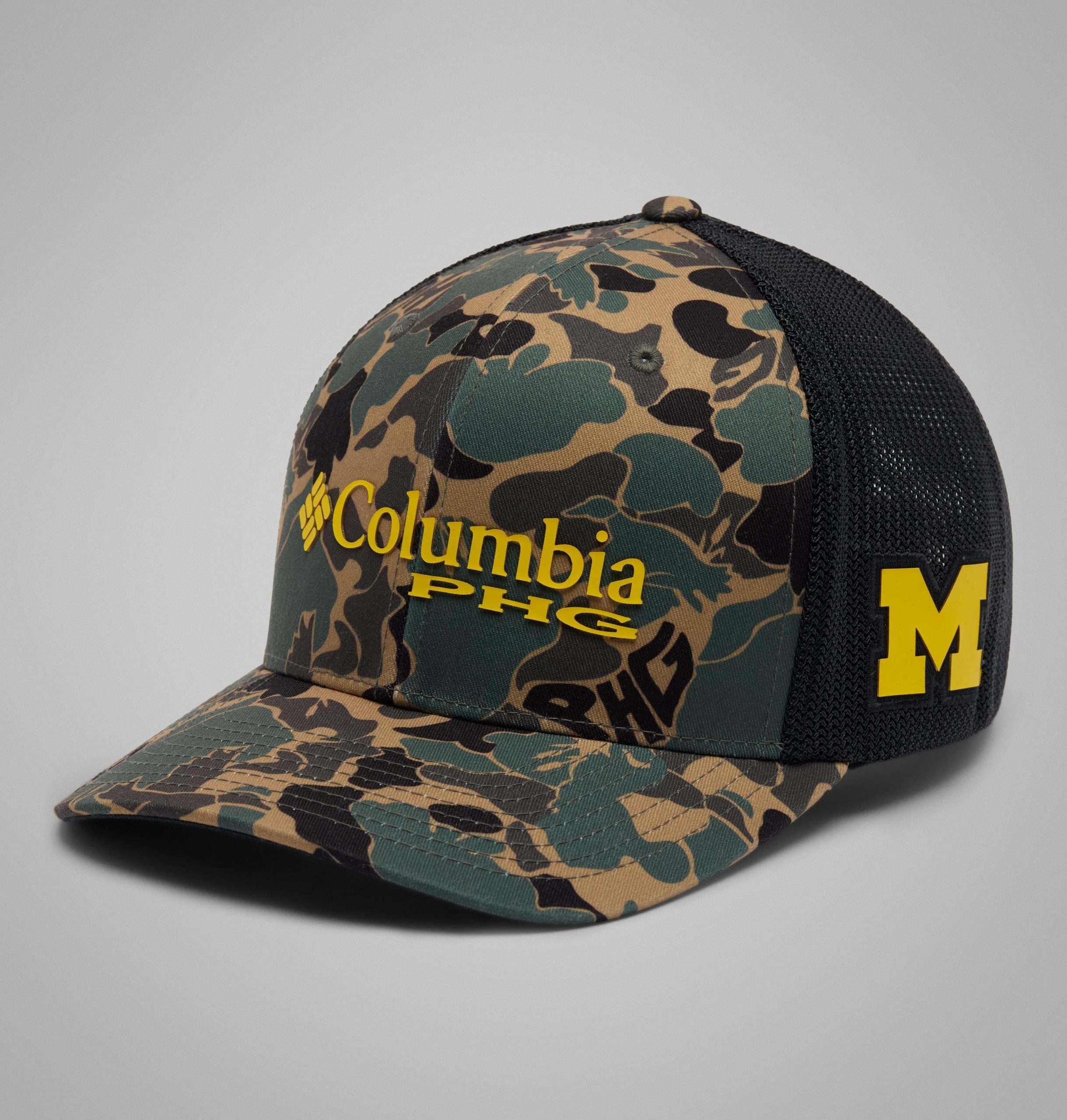 caipín liathróid mogaill choláisteach phg camo - michigan