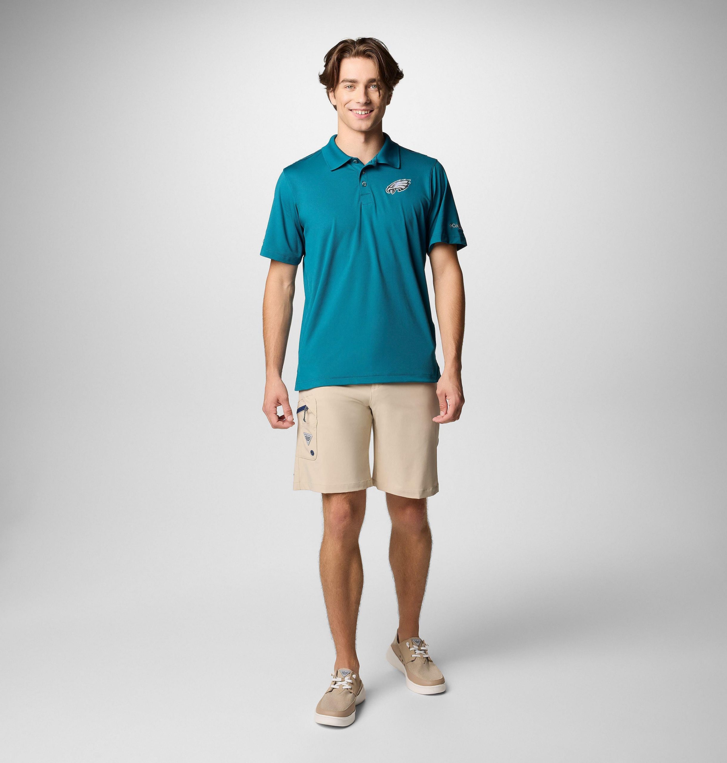 polo Íseal-draingthe pfg fir - philadelphia eagles